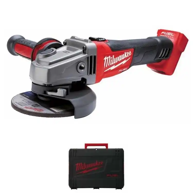 Superprijs Smerigliatrice angolare M18 CAG125X-0X Fuel Milwaukee, con impugnatura AVS, diametro disco 125 mm