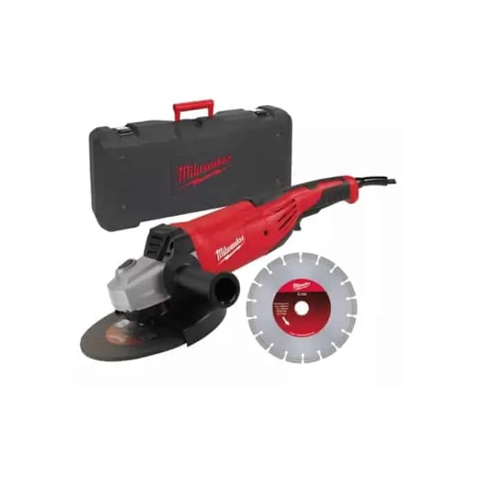 Kit Smerigliatrice 4933440292 Milwaukee 2200 W, disco 230 mm, velocità 6600 giri/min, filetto M14 Rechtstreeks Van De Fabrikant
