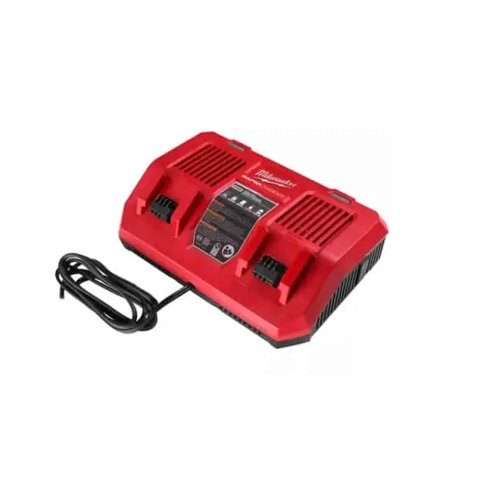 Laatste Kans Caricabatteria simultaneo M18 Milwaukee, porta di ricarica 2 x M18, sorgente AC, batteria Li-ion