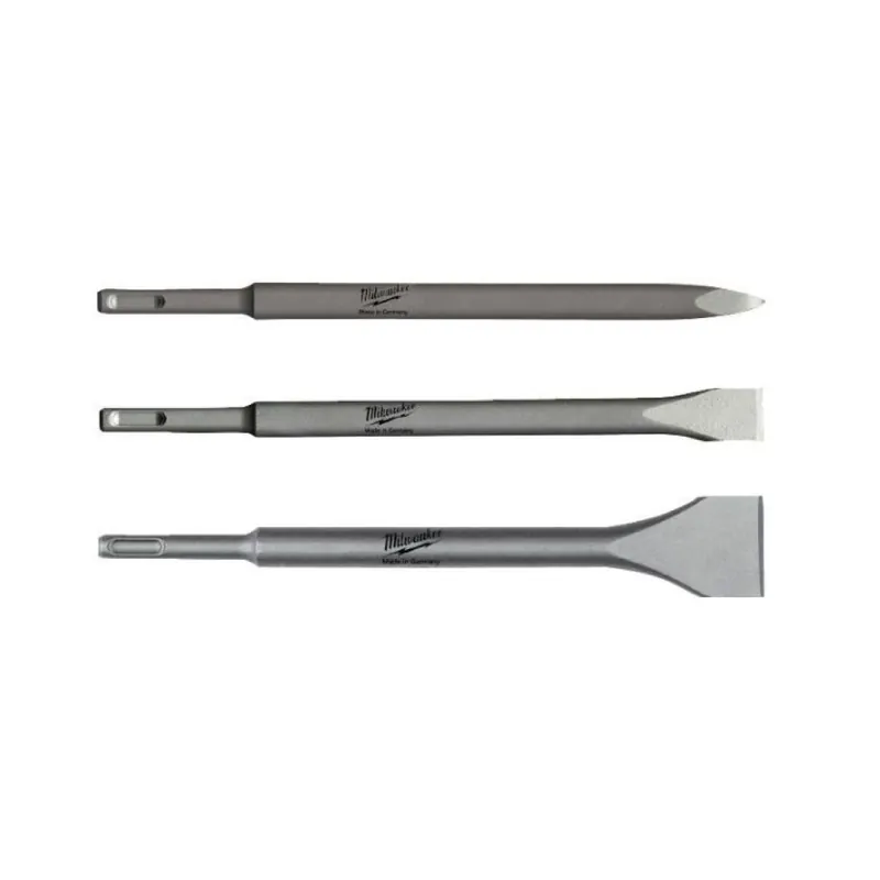 Beperkte Voorraad Set scalpelli SDS Plus Milwaukee, 3 inserti, lunghezza 250 mm