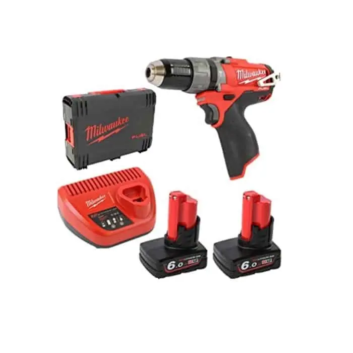 Laatste Versie Avvitatore M12 Fuel Milwaukee con percussione 12 V, batteria Li-ion, motore Powerstate