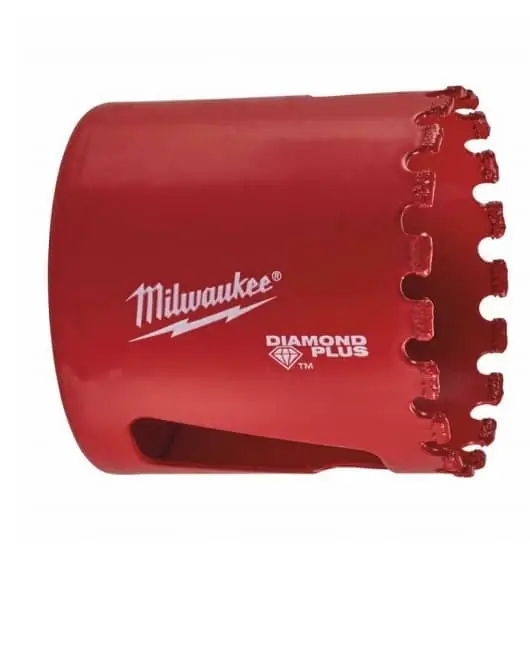 Sega a tazza Diamond Plus Milwaukee, sega diamantata secco umido, sega a tazza diamantata, diametro 44mm Finale Uitverkoop