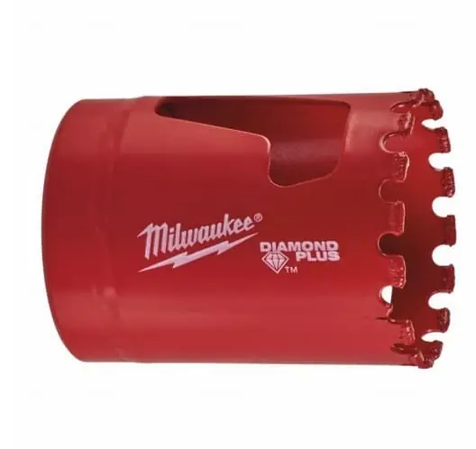 Weekendaanbieding Sega a tazza Diamond Plus Milwaukee, sega diamantata secco umido, sega a tazza diamantata, diametro 38mm