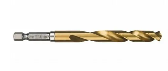 Bestseller Punta metallo HSS-G Milwaukee Shockwave, dimensioni 9,5x118 mm, copertura in Titanio