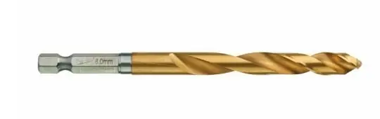 Beperkt Aanbod Punta metallo HSS-G Milwaukee Shockwave, dimensioni 8x111 mm, copertura in Titanio