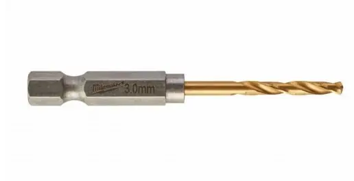 Set 2 Punte metallo HSS-G Milwaukee Shockwave, dimensioni 3x65 mm, copertura in Titanio Hete Deal
