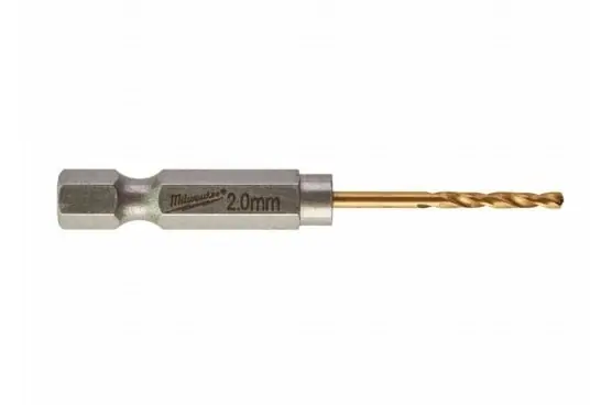 Set 2 Punte metallo HSS-G Milwaukee Shockwave, dimensioni 2x59,5 mm, copertura in Titanio Rechtstreeks Van De Fabrikant