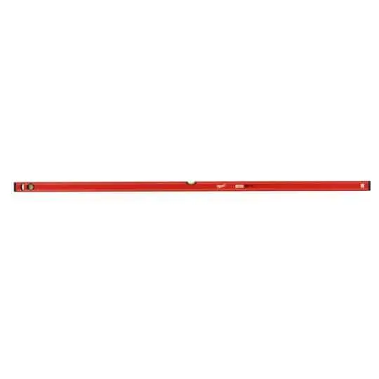 Aanbieding Livella con magnete tipo Slim Milwaukee, lunghezza 170 cm, con due fiale acrilico, con grip antiscivolo, in alluminio