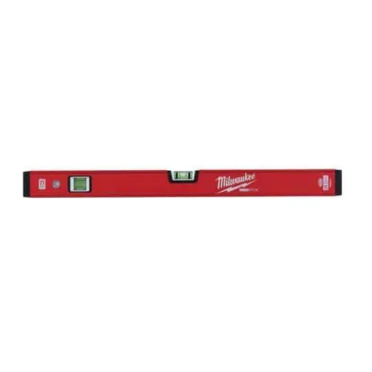 Weekendaanbieding Livella magnetica tipo Compact Milwaukee, lunghezza 60 cm, con estremità in gomma per assorbire impatti, in alluminio