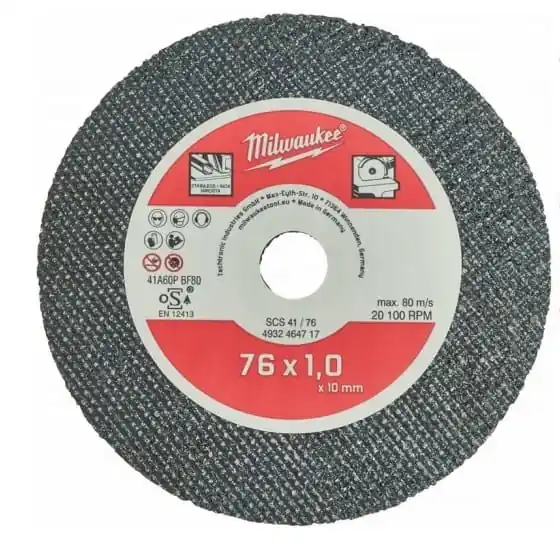 Uitverkoop Disco da taglio sottile Milwaukee, disco da taglio per metallo sottile pro+, dimensione 76 mm