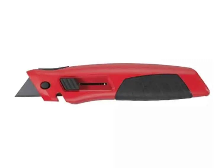 Coltellino scorrevole Milwaukee, utensile manuale per taglio, coltellino con spelacavo e vano porta lame Populair