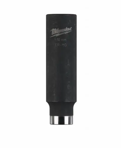 Bestel Nu Bussola a macchina lunga Milwaukee, 1/2 pollici, diametro 10 mm, lunghezza 78 mm, lega di Acciaio