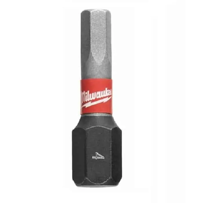 Confezione 2 inserti Shockwave Milwaukee per avvitatore ad impulsi, impronta HEX4, lunghezza 25 mm Exclusieve Aanbieding