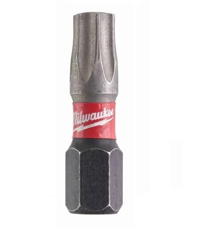 Hete Deal Confezione 25 inserti Shockwave Milwaukee per avvitatore ad impulsi, impronta TX30, lunghezza 25 mm