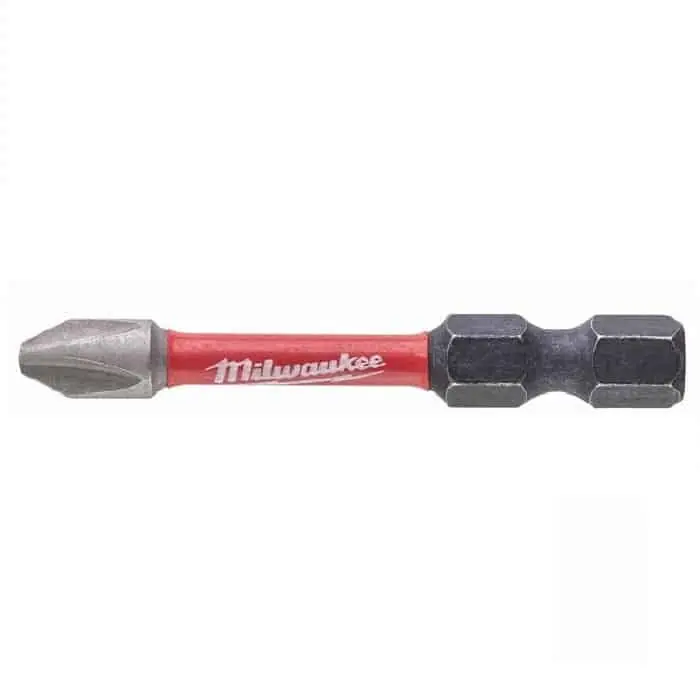Speciale Aanbieding Confezione 10 inserti Shockwave Milwaukee per avvitatore ad impulsi, impronta PH2, lunghezza 50 mm