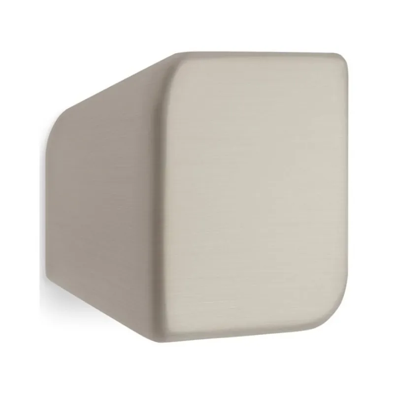 Pomolo 400 Mital per mobile, dimensione 30x30x23 mm, Zama finitura Nichel Satinato Express Levering
