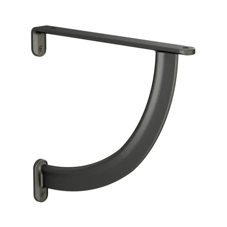 Reggimensola Rm15B Mital per piani in legno, dimensione 190x175x17 mm, Zama finitura Nero Opaco Dagaanbieding