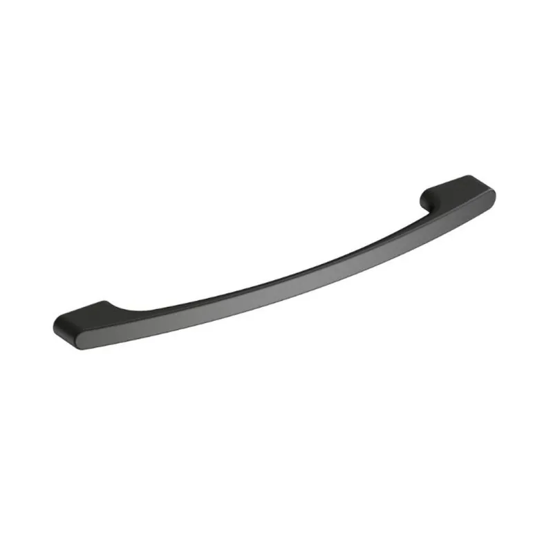 Exclusieve Aanbieding Maniglia 3960 Mital per mobile, interasse 160-192 mm, dimensione 205x9 mm, Zama finitura Nero Opaco