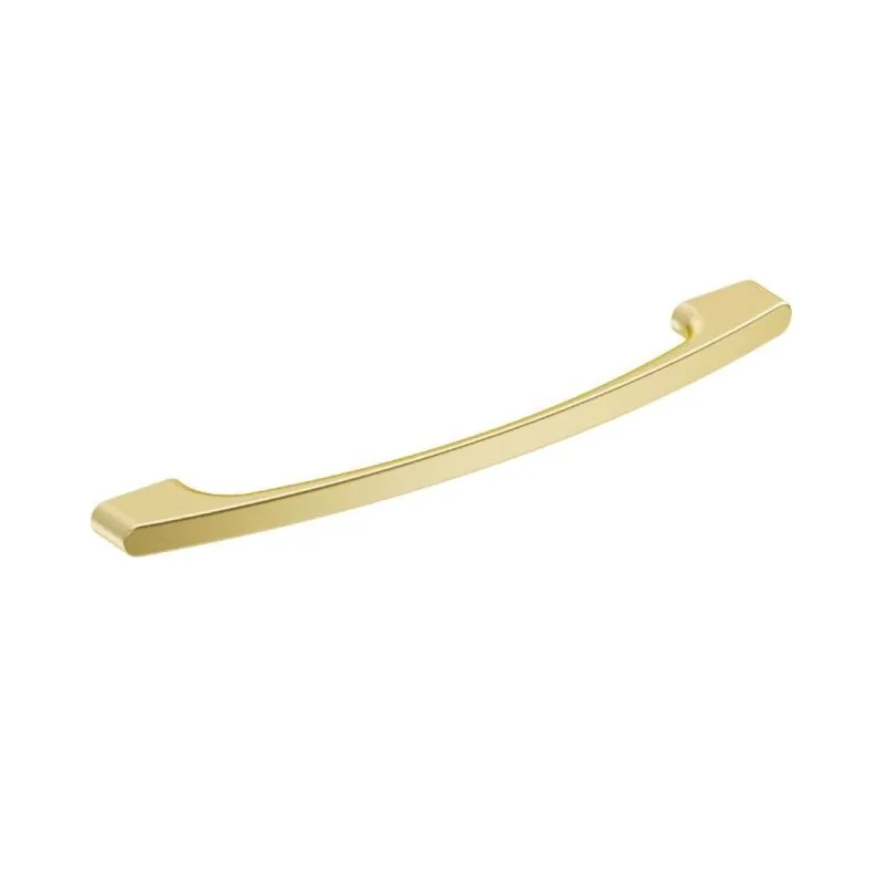 Rechtstreeks Van De Fabrikant Maniglia 3960 Mital per mobile, interasse 160-192 mm, dimensione 205x9 mm, Zama finitura Oro Satinato