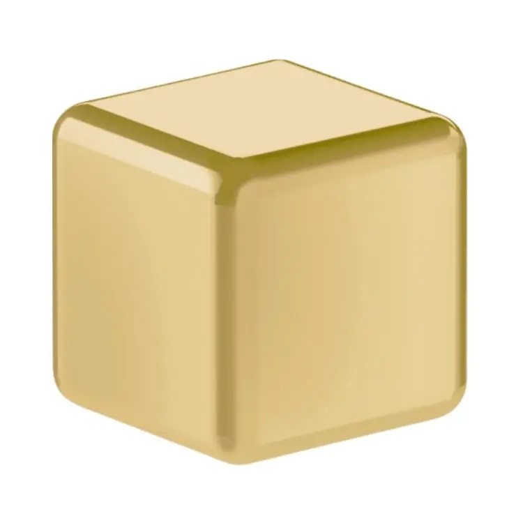 Pomolo 330 Mital per mobile, dimensione 20x20 mm, Zama finitura Oro Satinato Koopje