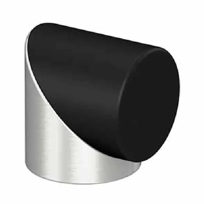 Beperkte Voorraad Fermaporte da terra FP10 Mital, larghezza 25 mm, altezza 29 mm, in zama e gomma, finitura Cromo