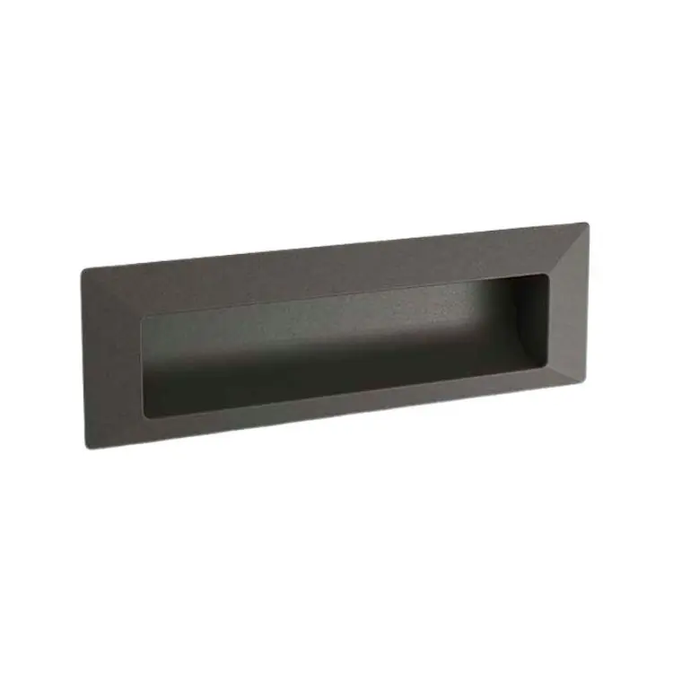 Populair Maniglia incasso MA25 Mital per mobile, dimensione foro 137x40x15, esterna 150x46, interasse 128 mm, Zama finitura Antracite