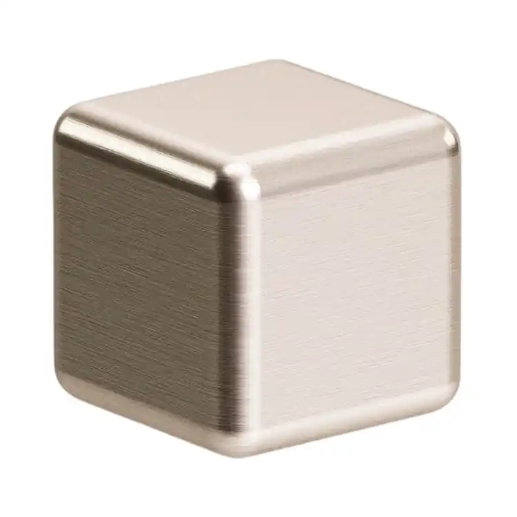 Pomolo 330 Mital per mobile, dimensione 20x20 mm, Zama finitura Nichel Satinato Favoriet