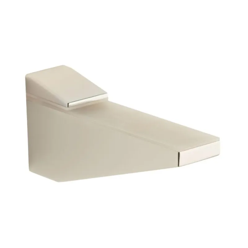 Weekendaanbieding Reggimensola Rm50A Mital per piani in vetro e legno, spessore 5-25 mm, dimensione 160x58x30 mm, Zama finitura Nichel Satinato