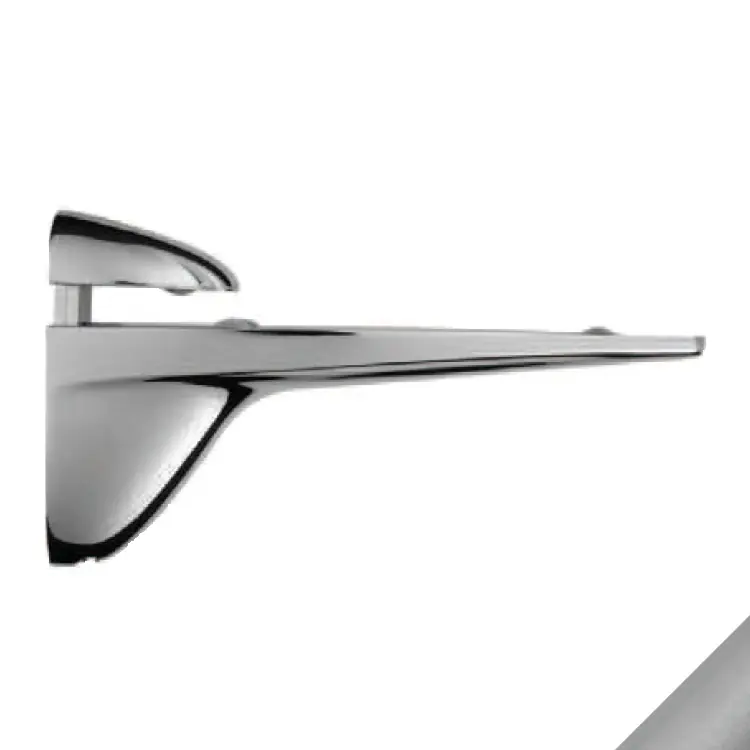 Gecertificeerd Reggimensola Pf2000 Porro per piani in vetro, spessore 5-10 mm, dimensione 170x99 mm, Ottone finitura Cromo Satinato