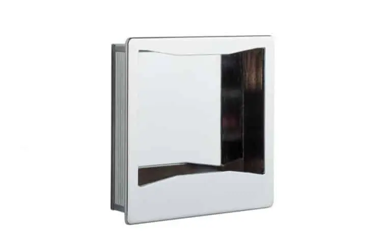 Maniglia ad incasso per cucina Mital MA30 dimensioni 77x77x64 mm, colore Cromo Lucido Alleen Vandaag