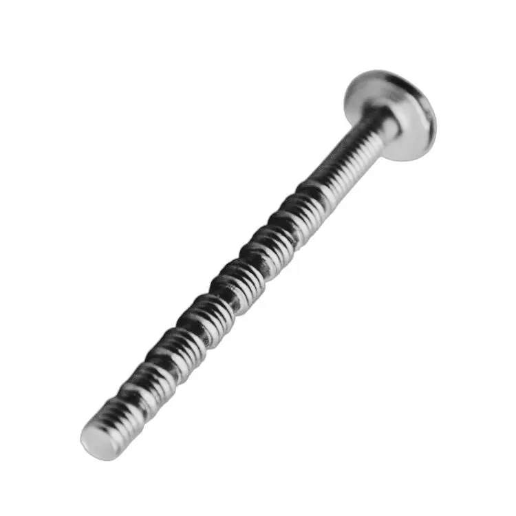 Populair Vite filettata testa piana per Pomolo e maniglie da mobile, M4 lunghezza 50 mm, filetto troncabile, Acciaio finitura Zincato