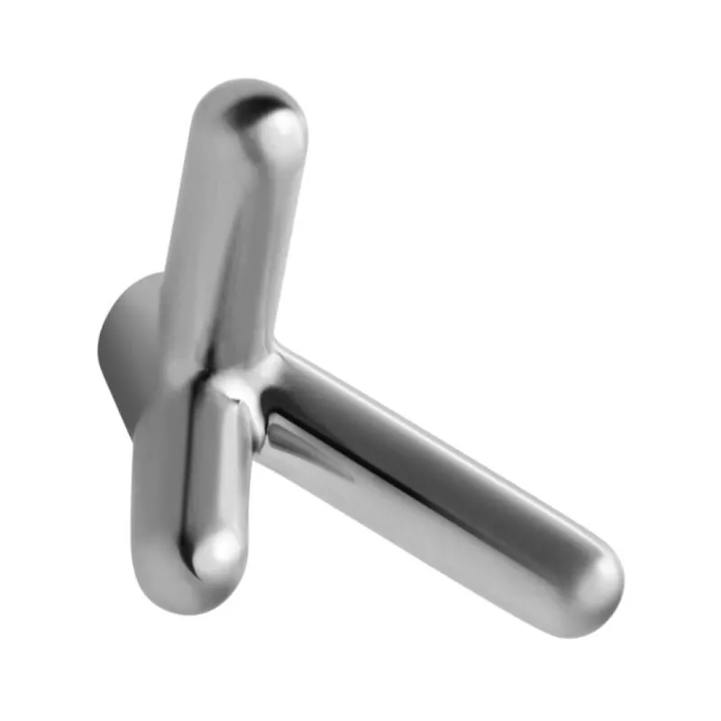 Pomolo 165 Mital per mobile, dimensione 33x45 mm, sporgenza 30 mm, Zama finitura Cromo Lucido Koopje