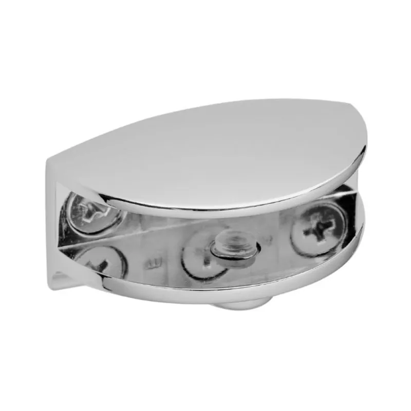 Exclusieve Aanbieding Reggimensola Rm04 Mital per piani in vetro, spessore 6-11 mm, dimensione 48x25x25 mm, Zama finitura Cromo Opaco