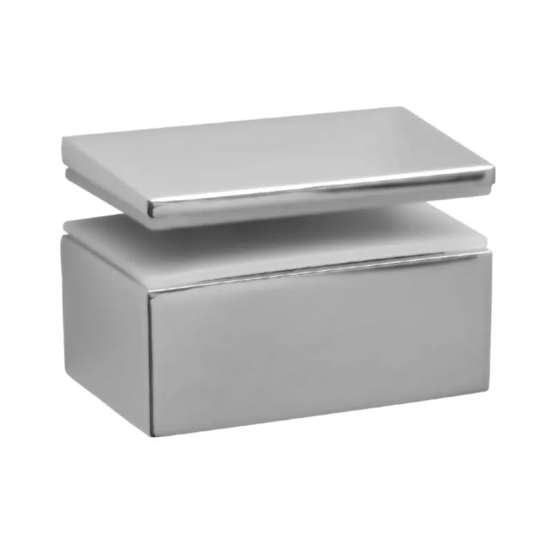 Reggimensola Rm01A Mital per piani in vetro e legno, spessore 8-20 mm, dimensione 65x40x43 mm, Zama finitura Econichel Actieprijs