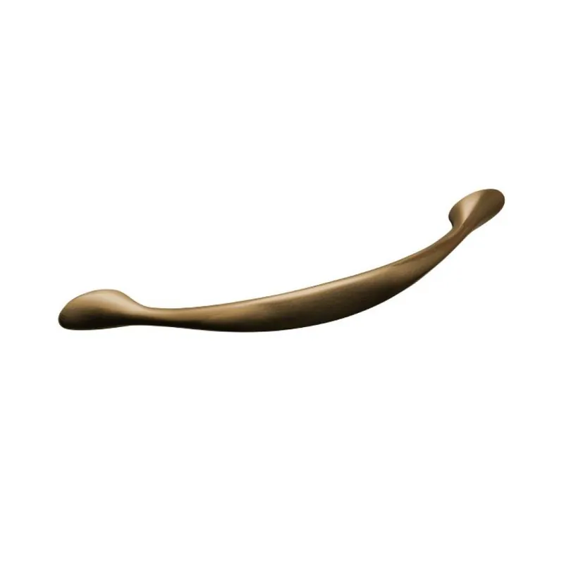 Maniglia 3085 Mital per mobile, interasse 128 mm, dimensione 160x14 mm, Zama finitura Bronzo Anticato Bestseller