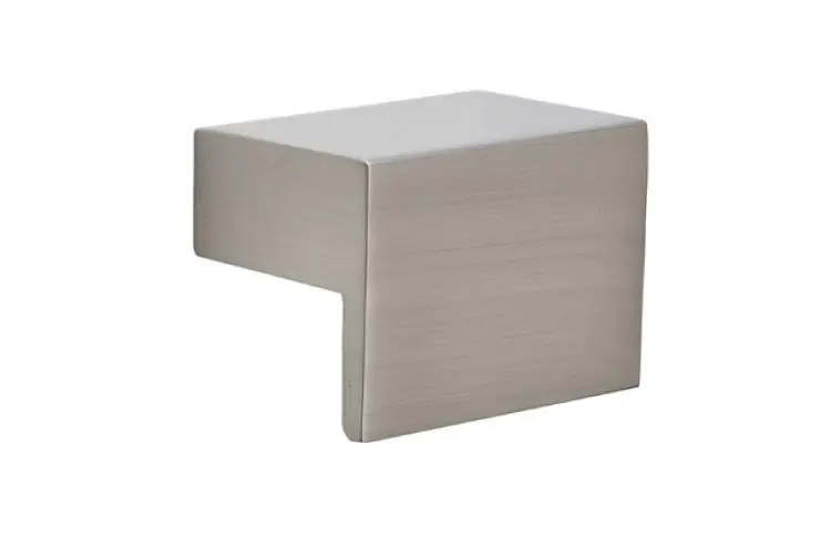 Pomolo 125 Mital per mobile, dimensione 35x22 mm, sporgenza 22 mm, Zama finitura Nichel Satinato Direct Beschikbaar