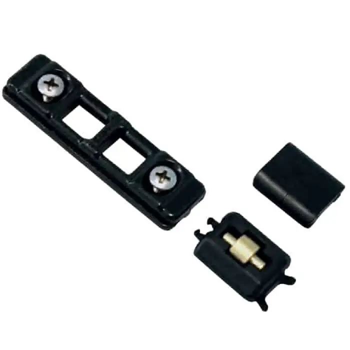 Direct Beschikbaar Incontro doppio regolabile Master per asta, dimensioni 21x72x8 mm, finitura Naturale