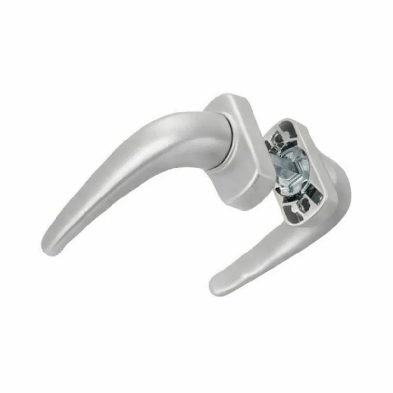 Speciale Aanbieding Maniglia Comfort 3060 Master, con rosetta e molla, dimensione 31x61 mm, finitura Argento Verniciato