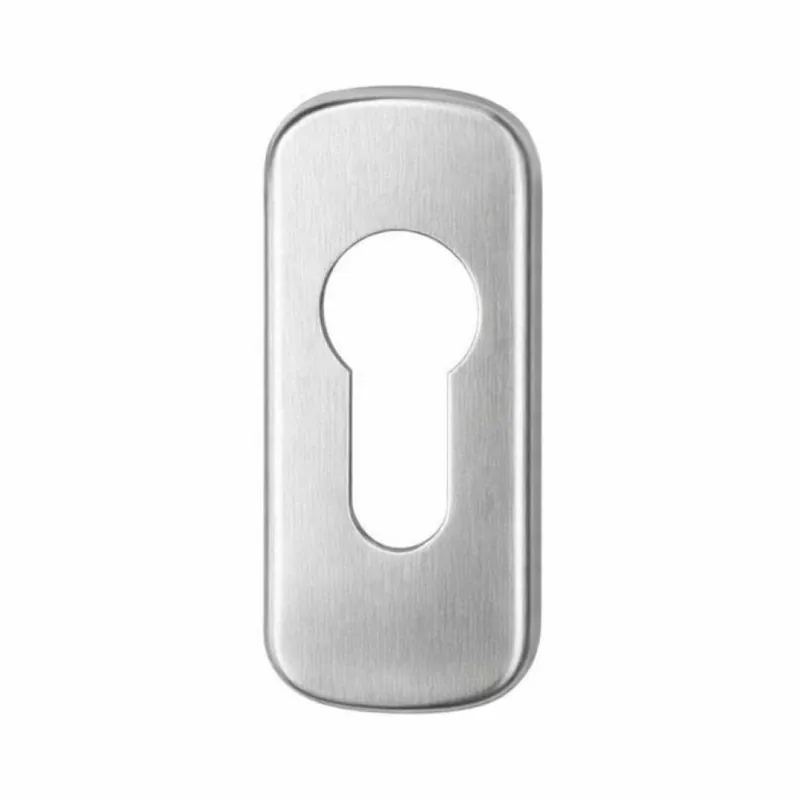 Nu Kopen Copricilindro di sicurezza sagomato Comfort Master per maniglia, dimensioni 7x31,5 mm, finitura Inox Satinato