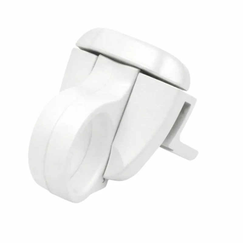 Cricchetto ad aggancio Ring Master con piastrine per telaio sormonto, profilo CU, dimensioni 34x66 mm, finitura Bianco RAL 9010 Koopje