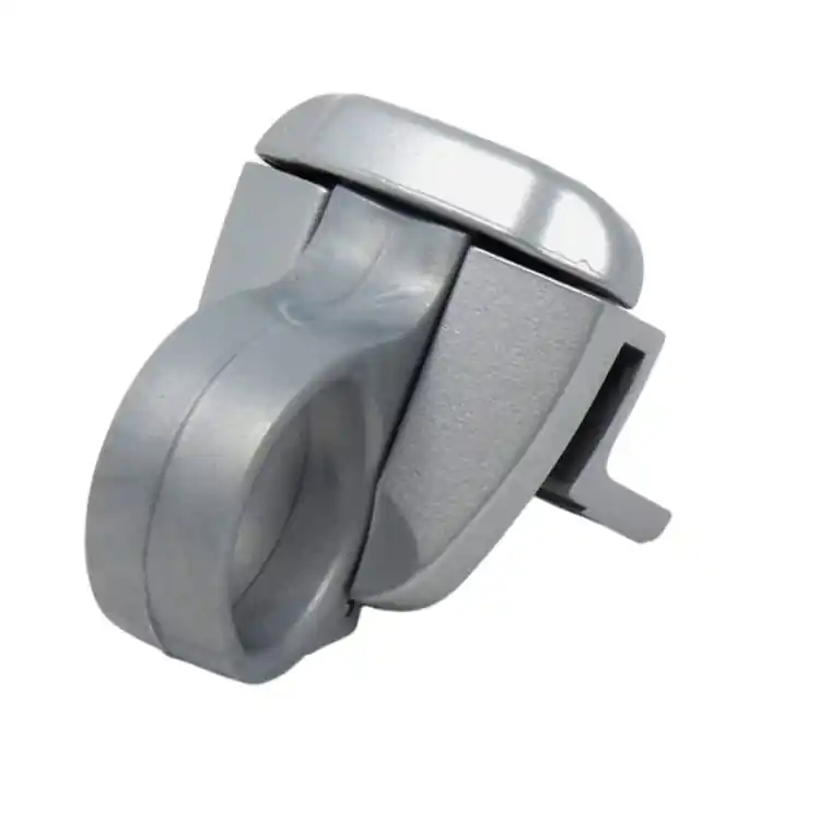 Cricchetto ad aggancio Ring Master con piastrine per telaio sormonto, profilo R40, dimensioni 34x66 mm, finitura Argento Gecertificeerd
