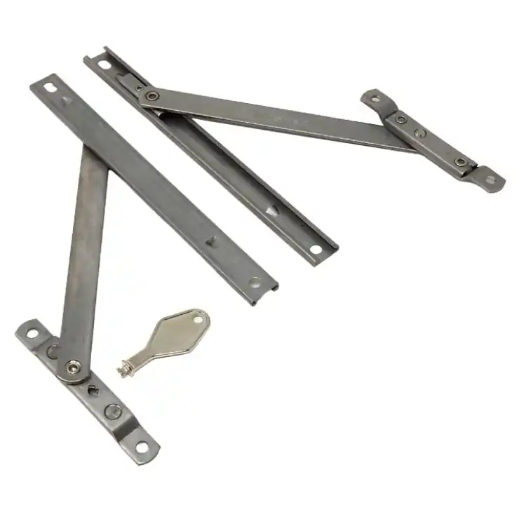 Snelle Levering Braccio limitatore di apertura Ween Master con chiave di sgancio per anta battente, lunghezze 201x184x152 mm
