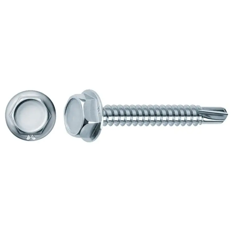 Vite TECC Drillex Mustad per metallo, autoforante, filetto totale, dimensioni 4,8x38 mm, finitura Zincata Bianca Speciale Aanbieding