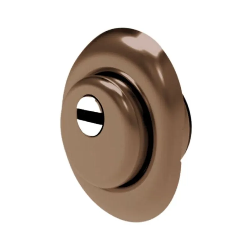 Express Levering Defender tondo DF071 Mottura per portoncino esterno, con mostrina esterna, spessore 12-22 mm, diametro 50 mm, Acciaio finitura Bronzato