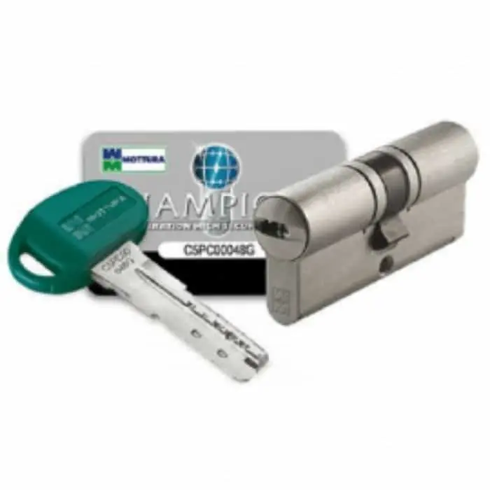 Alleen Vandaag Cilindro sicurezza porta Champions C38 Mottura profilo europeo, 3 chiavi, lunghezza 77 (36+41) mm.