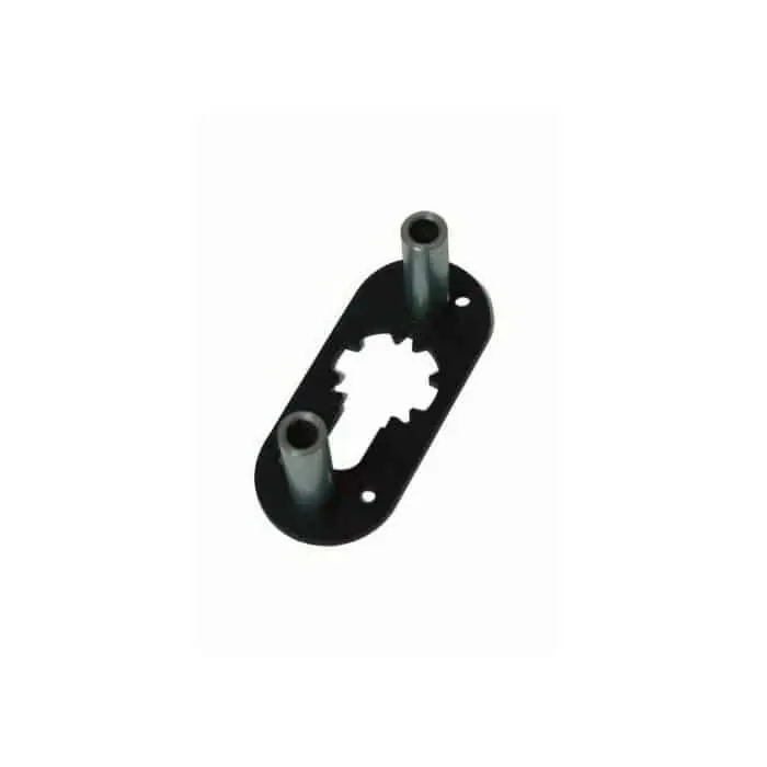 Supporto Defender® MOTTURA 94.920, con boccola per doppio cilindro, per tubolari 30x40 mm, finitura nero Favoriet