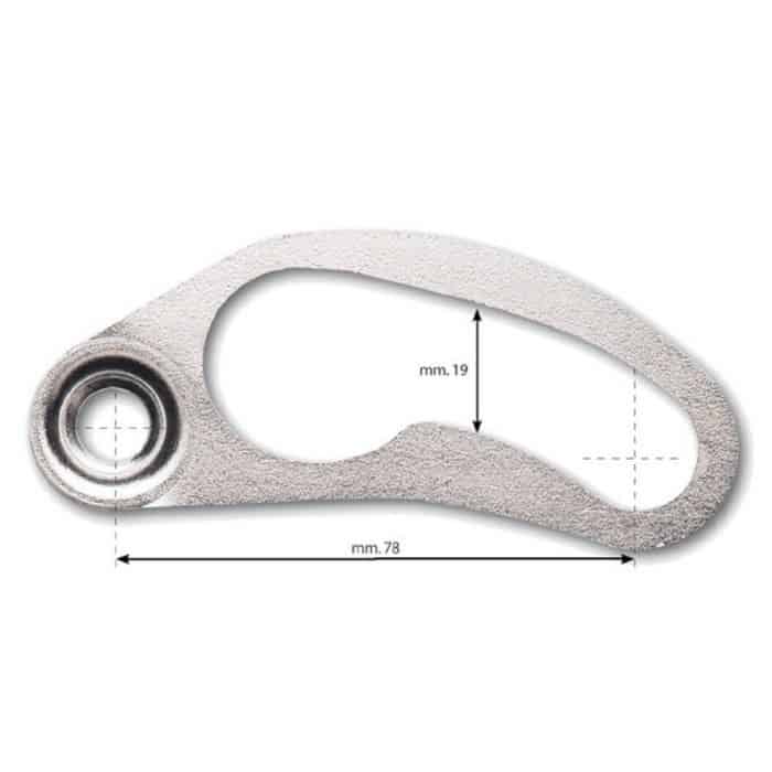 Voordeelprijs Leva aggancio destra Mottura per semiapertura porta, dimensioni 78x19 mm, finitura Cromata