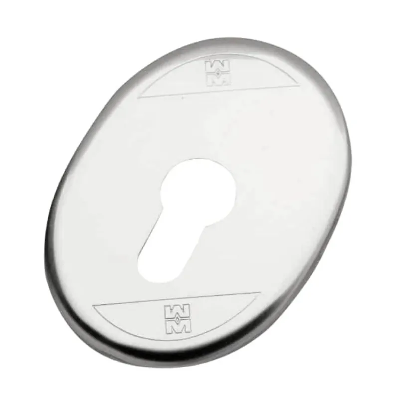 Bestseller Mostrina ovale 95.404 Mottura per cilindro foro Yale, dimensioni 65x90 mm, senza supporto, Alluminio finitura Anodizzato Argento