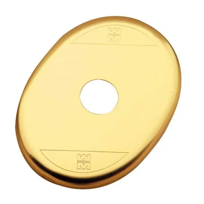 Betaalbaar Mostrina interna MOTTURA 65x90 mm, foro 17 mm, per pomolo, abbinabile a rosoni serie 94, finitura ottone
