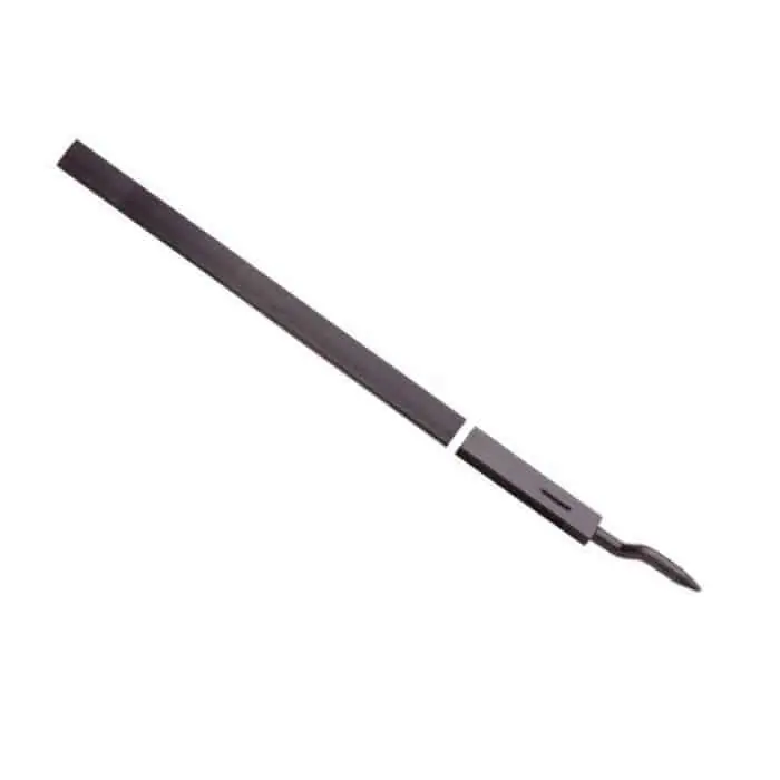 Asta 93.330 Mottura, lunghezza da 119 cm, con puntale 10 mm, terminale a sbalzo 15 mm regolabile, per serie 37, in alluminio, finitura Verniciato Nero Hete Deal